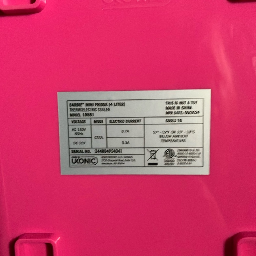 Pink Mini Fridge